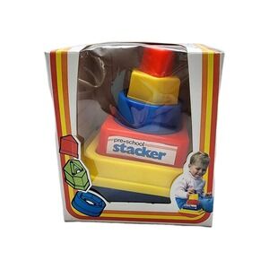 Rare Vintage Amloid Learn N Play Pre-school Stacker In Original Box